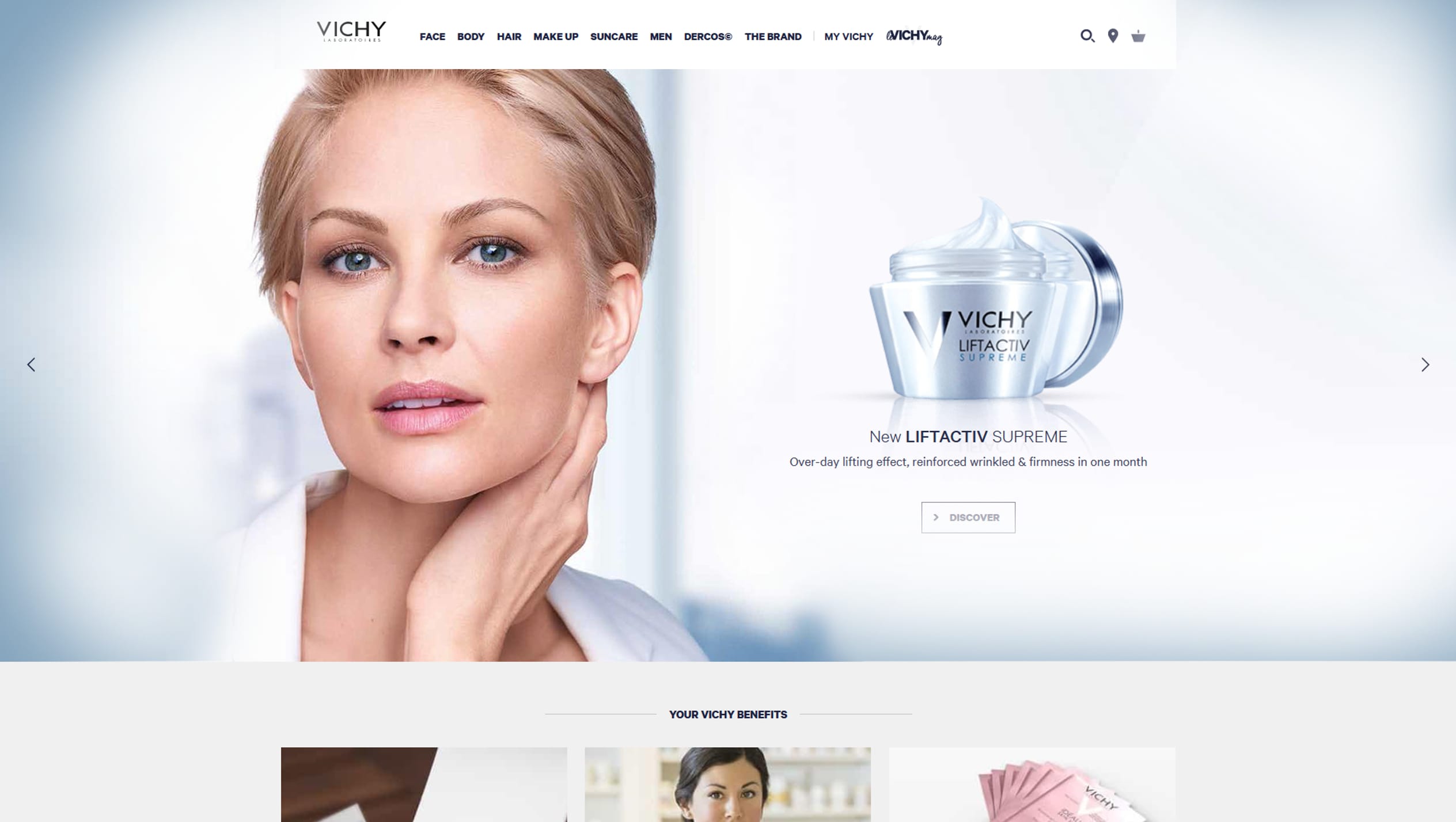 Vichy - Desktop home page